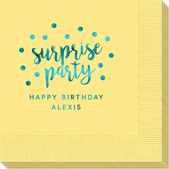 Surprise Party Confetti Dot Napkins